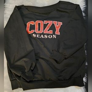 Black Cozy Season Sweatshirt